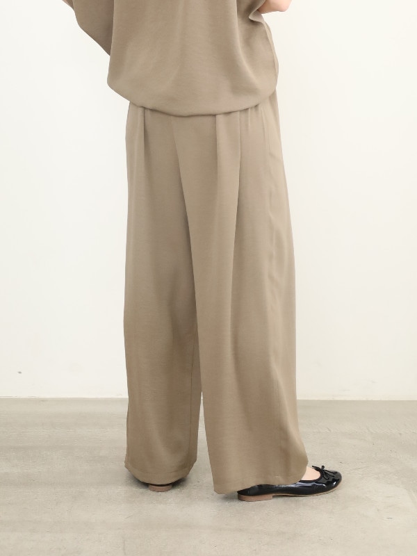 【siro de la bonte】ウエストタックイージーパンツ