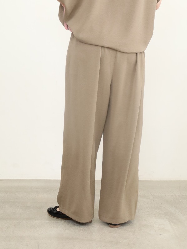 【siro de la bonte】ウエストタックイージーパンツ