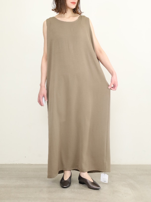 【siro de la bonte】サイドポケットロングワンピ