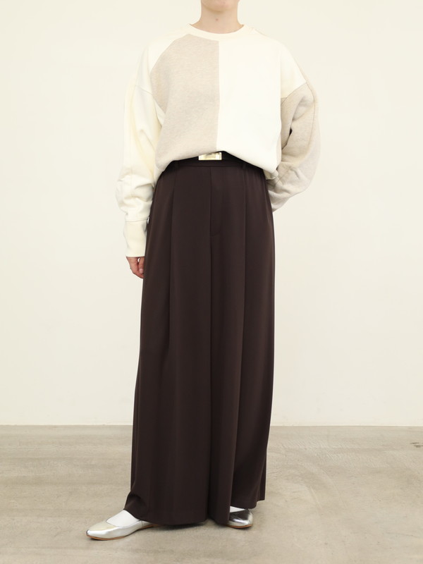 【Doneeyu】ベルト付ポンチワイドパンツ