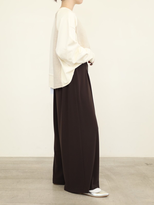 【Doneeyu】ベルト付ポンチワイドパンツ