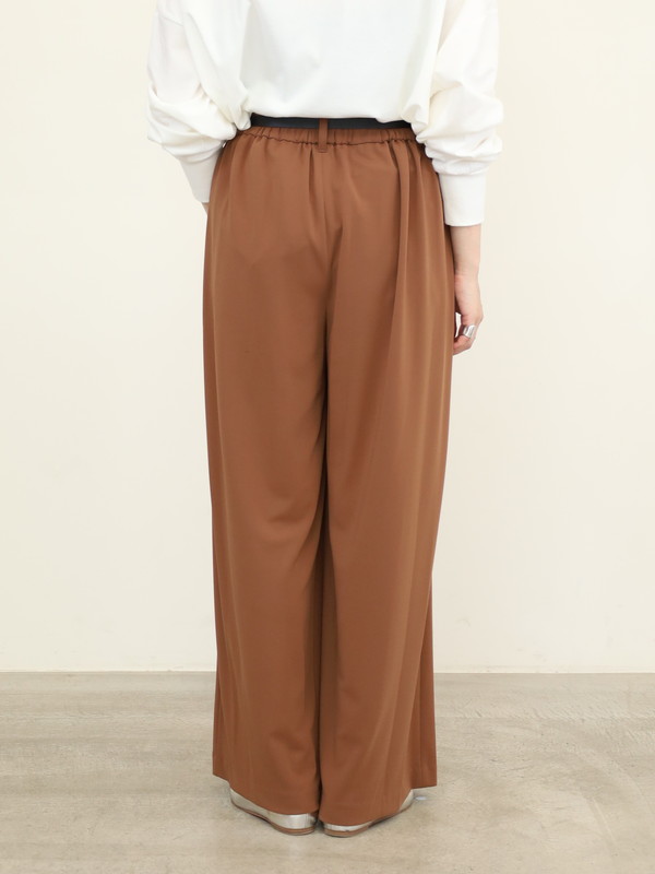 【Doneeyu】ベルト付ポンチワイドパンツ