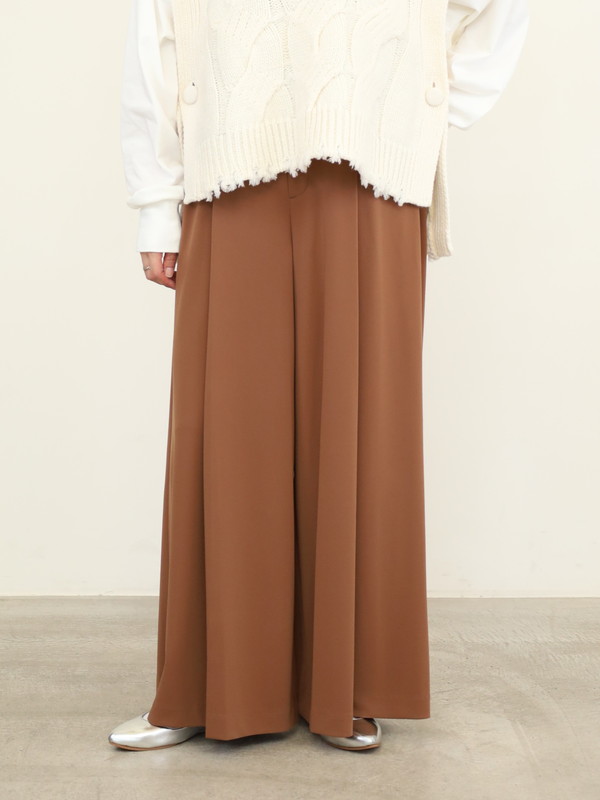 【Doneeyu】ベルト付ポンチワイドパンツ