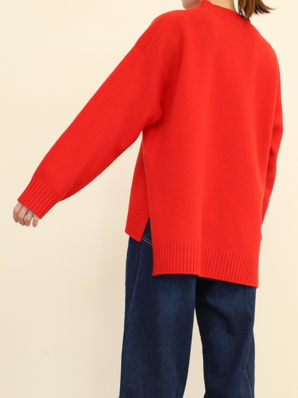 【Emmaculate】サイドスリットクルーネックニット