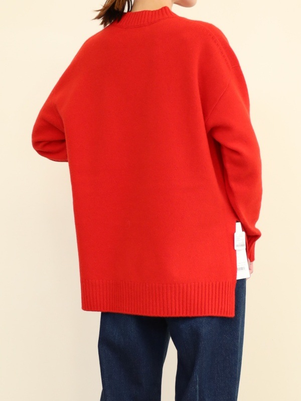 【Emmaculate】サイドスリットクルーネックニット