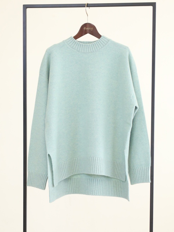 【Emmaculate】サイドスリットクルーネックニット