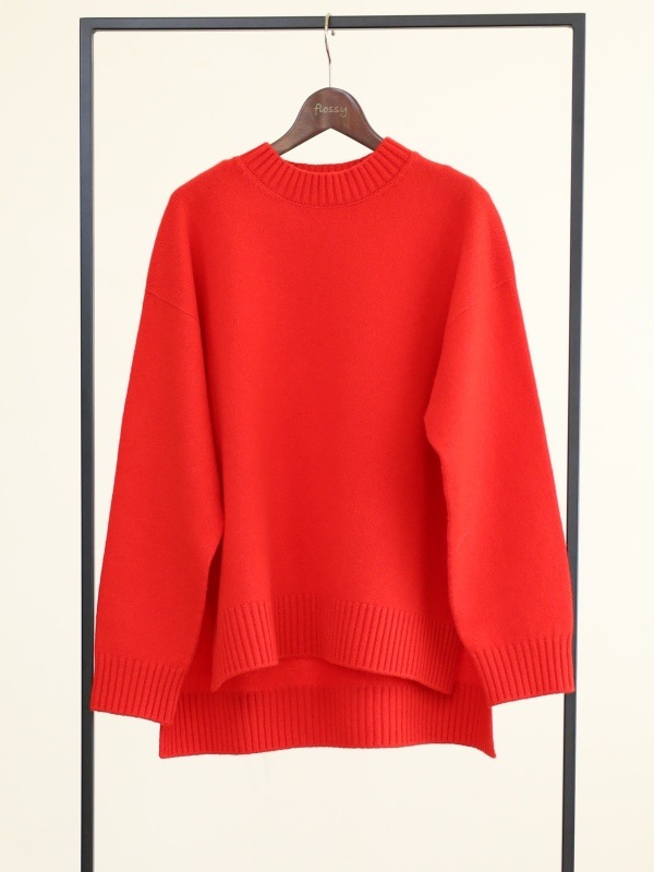 【Emmaculate】サイドスリットクルーネックニット