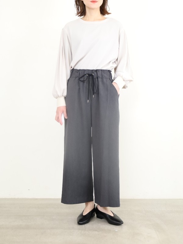 【trois】8.5分丈セミワイドパンツ