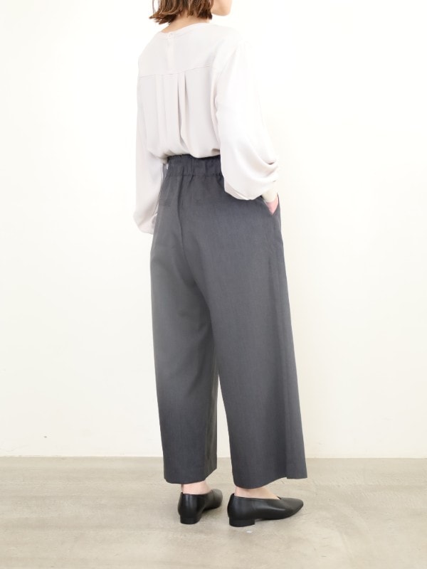 【trois】8.5分丈セミワイドパンツ