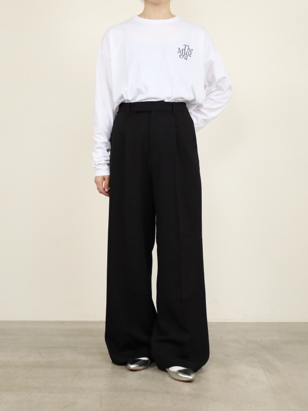 【JOHNBULL】ピンタックワイドスラックス