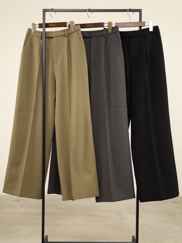 【JOHNBULL】ピンタックワイドスラックス