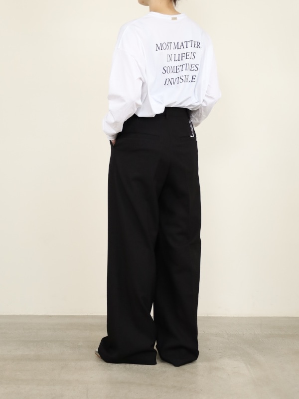 【JOHNBULL】ピンタックワイドスラックス