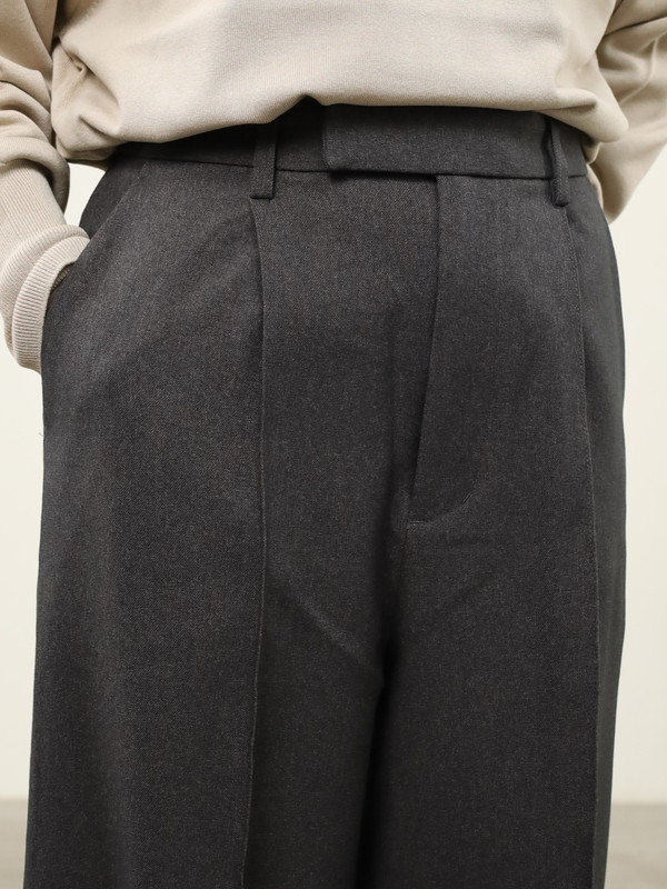 【JOHNBULL】ピンタックワイドスラックス