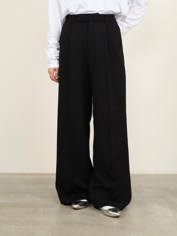 【JOHNBULL】ピンタックワイドスラックス