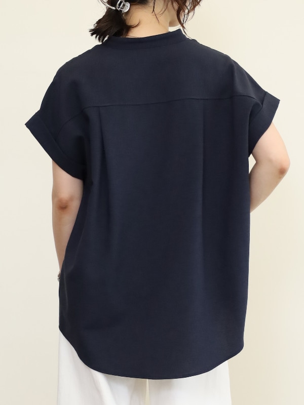 【MICA&DEAL】タックショルダーブラウス