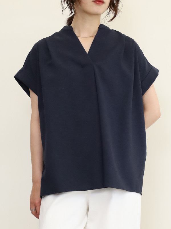 【MICA&DEAL】タックショルダーブラウス