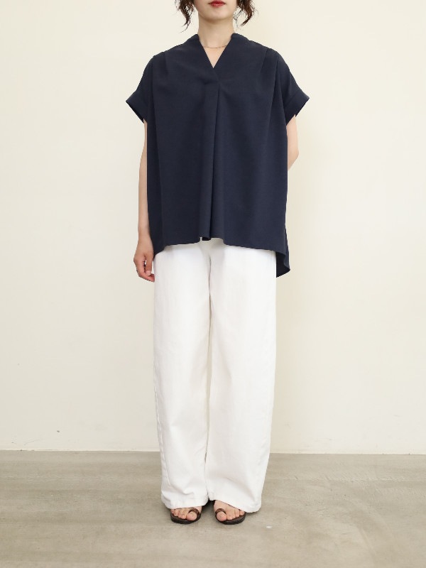 【MICA&DEAL】タックショルダーブラウス