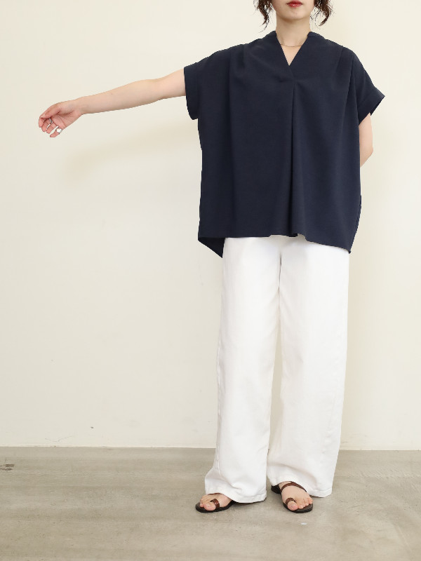 【MICA&DEAL】タックショルダーブラウス