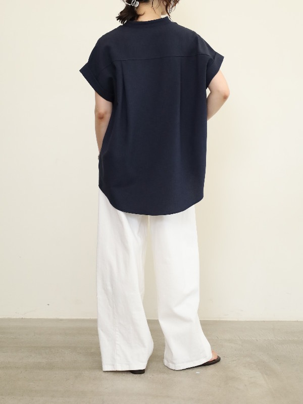 【MICA&DEAL】タックショルダーブラウス