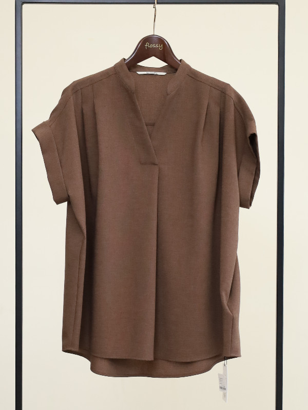 【MICA&DEAL】タックショルダーブラウス