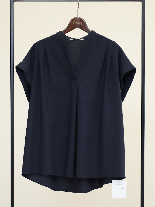 【MICA&DEAL】タックショルダーブラウス