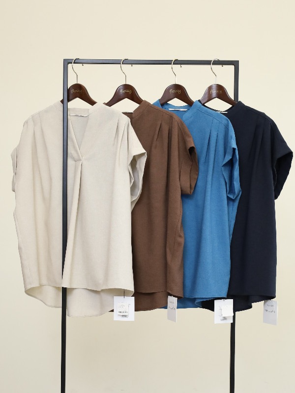 【MICA&DEAL】タックショルダーブラウス