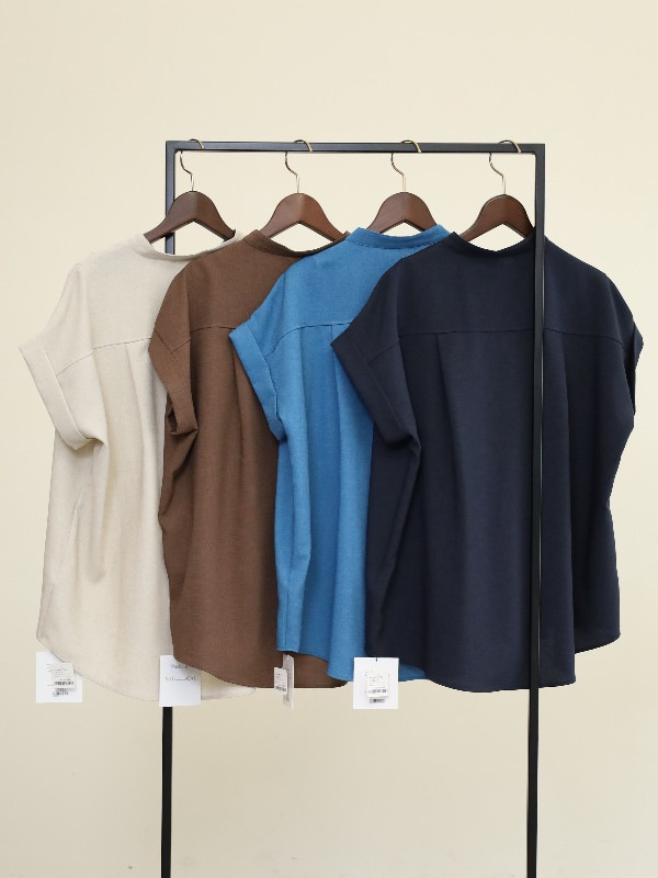 【MICA&DEAL】タックショルダーブラウス
