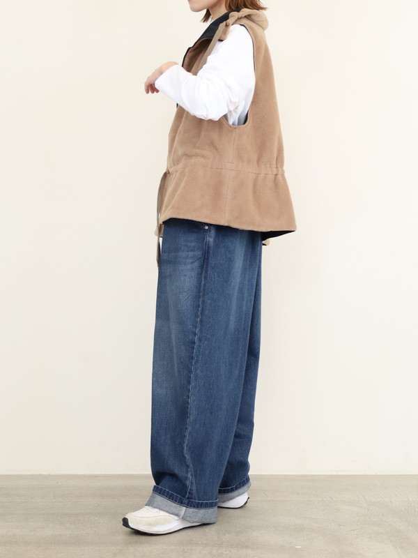 【Munich】ナイロンタフタ×フリースベスト