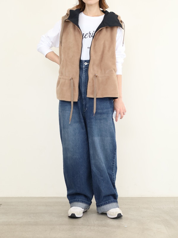 【Munich】ナイロンタフタ×フリースベスト