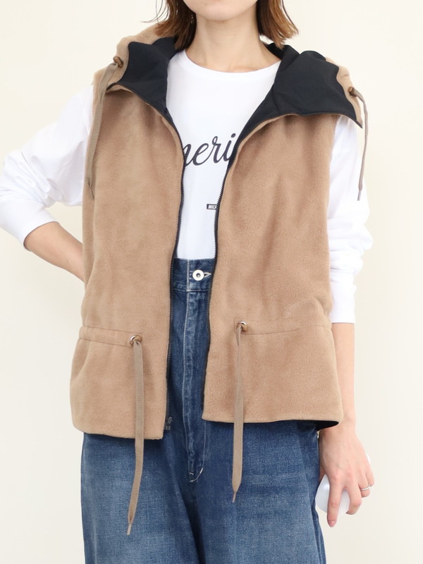 【Munich】ナイロンタフタ×フリースベスト