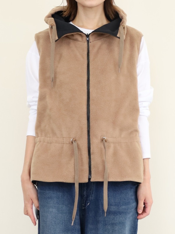 【Munich】ナイロンタフタ×フリースベスト