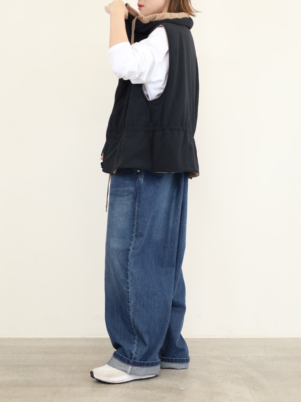 【Munich】ナイロンタフタ×フリースベスト