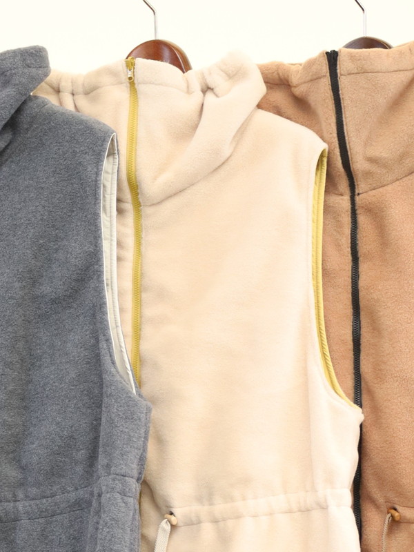 【Munich】ナイロンタフタ×フリースベスト