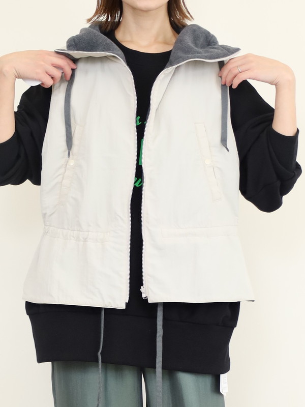 【Munich】ナイロンタフタ×フリースベスト
