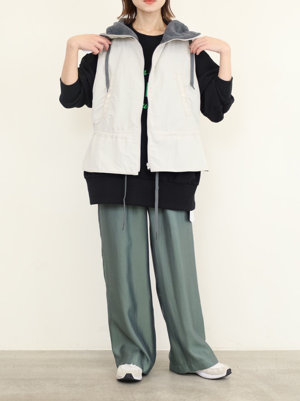 【Munich】ナイロンタフタ×フリースベスト