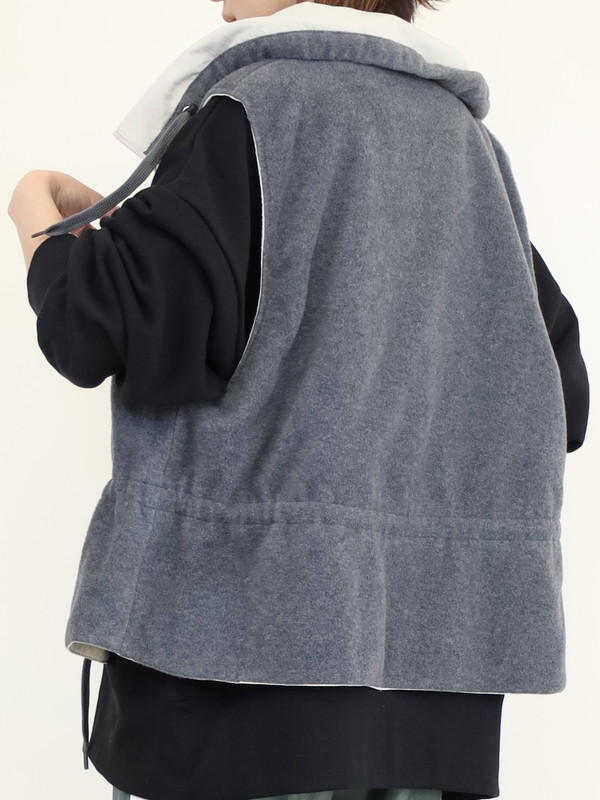 【Munich】ナイロンタフタ×フリースベスト