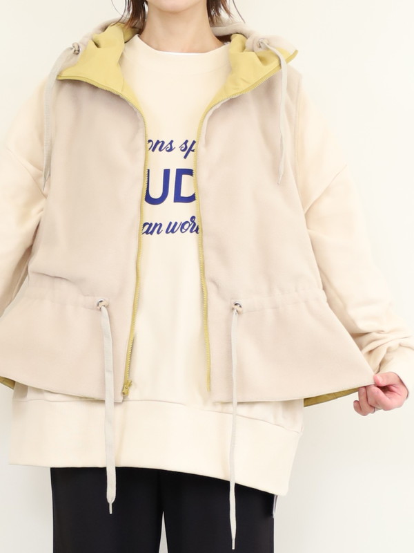 【Munich】ナイロンタフタ×フリースベスト