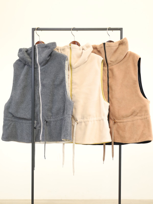 【Munich】ナイロンタフタ×フリースベスト