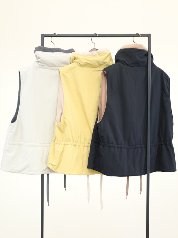 【Munich】ナイロンタフタ×フリースベスト