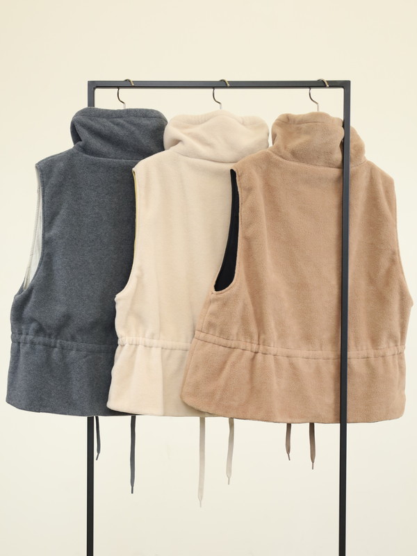 【Munich】ナイロンタフタ×フリースベスト