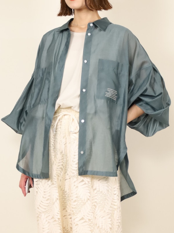 【ayane】シアーシャツ