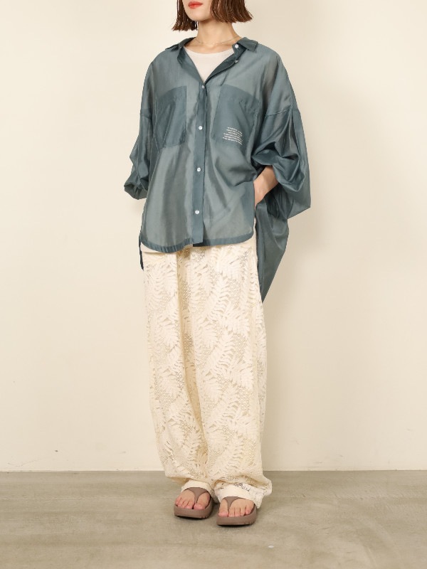【ayane】シアーシャツ