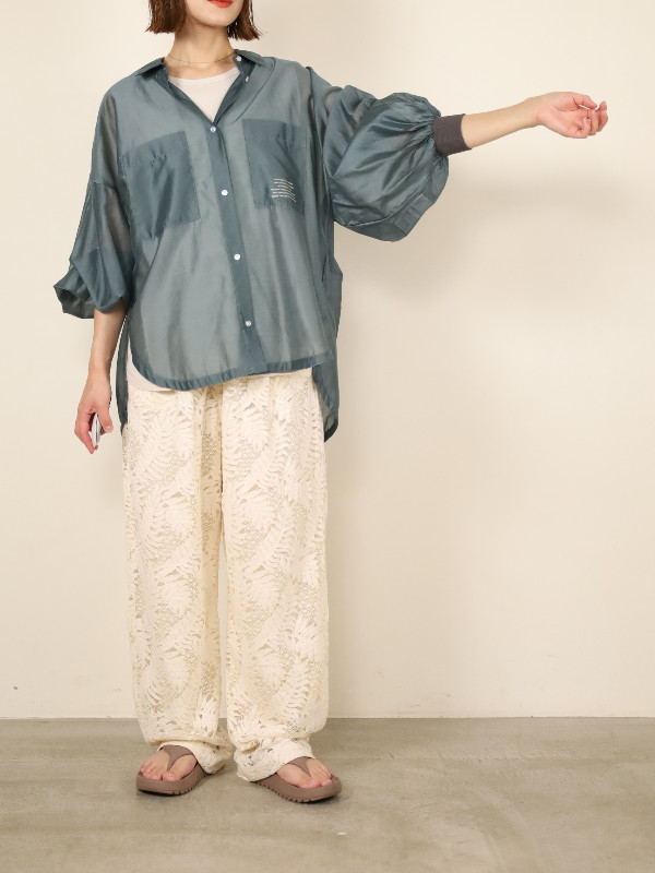 【ayane】シアーシャツ
