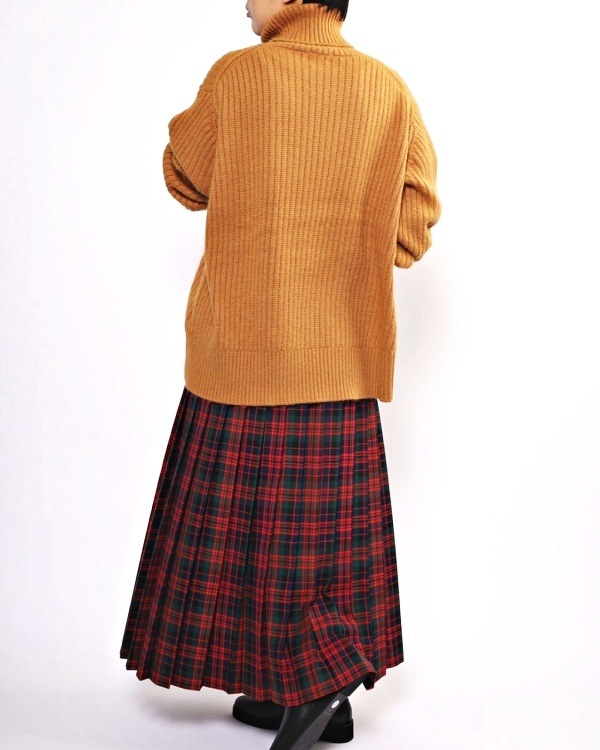 【SONO】畦編タートルネックニット