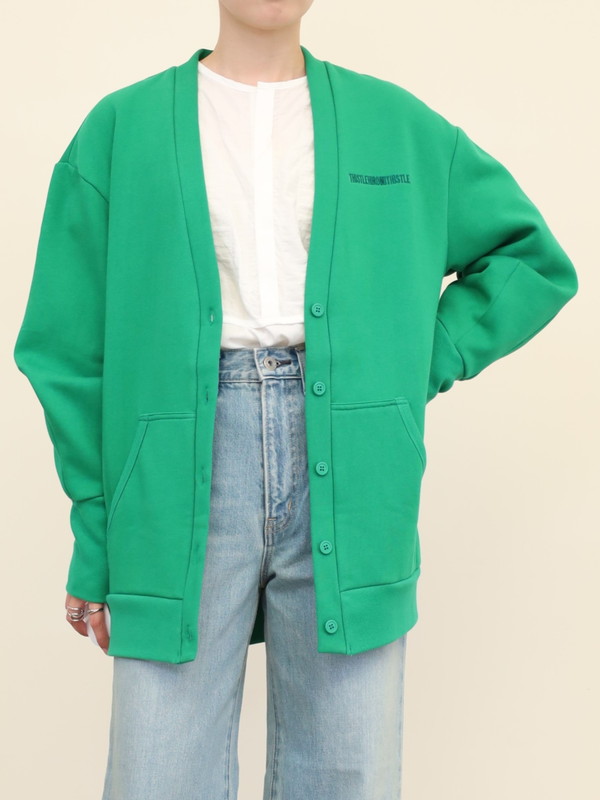 【HiROMITHiSTLE】裏起毛スウェットカーディガン