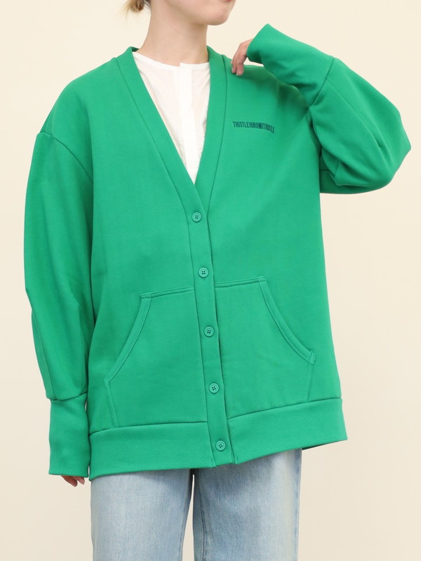 【HiROMITHiSTLE】裏起毛スウェットカーディガン