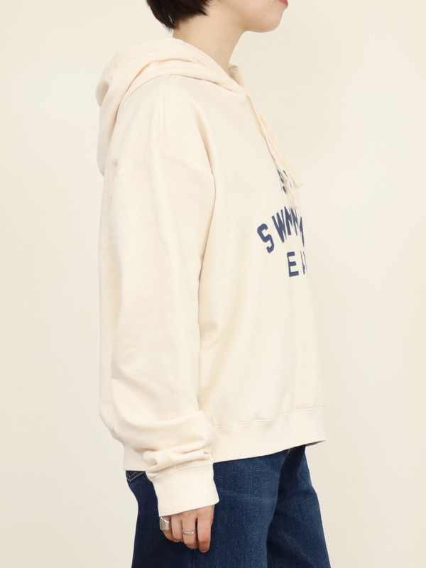 【LeMelange】ミニ裏毛ピグメント染めフーディー 