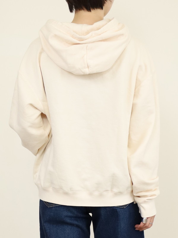 【LeMelange】ミニ裏毛ピグメント染めフーディー 