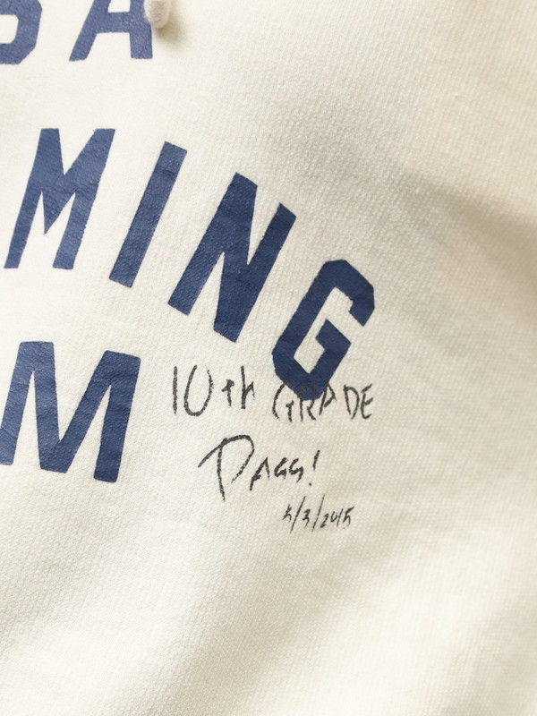 【LeMelange】ミニ裏毛ピグメント染めフーディー 