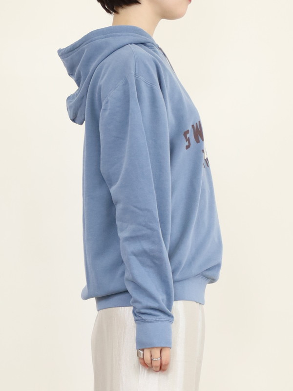 【LeMelange】ミニ裏毛ピグメント染めフーディー 